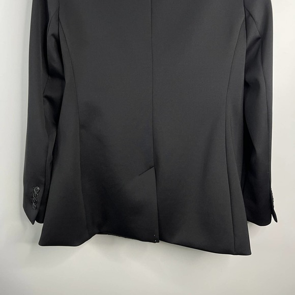 Express Super Soft Double Knit Black Double-Breasted Blazer - Picture 11 of 14